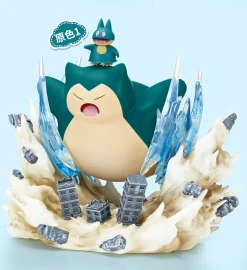 1/20 Scale World Zukan Snorlax Family - Pokemon Resin Statue - XO Studio