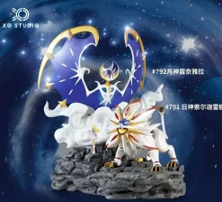 1/20 Scale World Zukan Solgaleo & Lunala - Pokemon Resin Statue - XO Studio