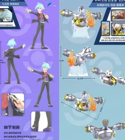 1/20 Scale World Zukan Steven Stone & Metagross with Meteor Mash - Pokemon Resin Statue - QN Studios