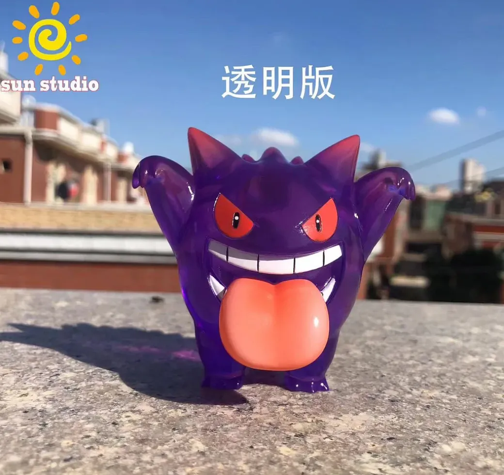 1/20 Scale World Zukan Through The Wall Gengar & Scary Gengar - Pokemon Statue - sun Studio
