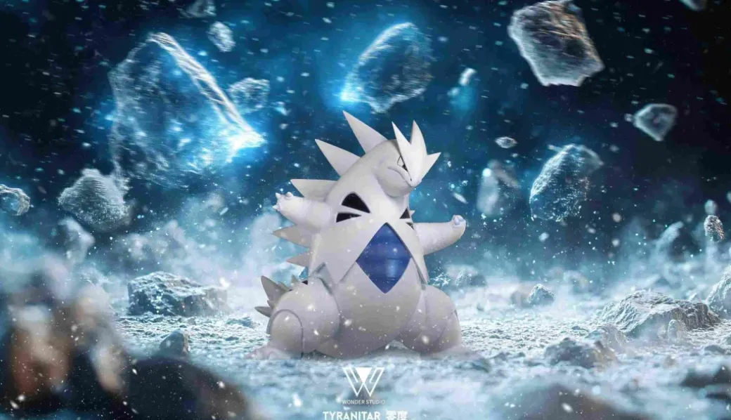1/20 Scale World Zukan Tyranitar - Pokemon Statue - Wonder Studio