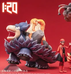 1/20 Scale World Zukan Villainous team Series 001 Team Aqua & Team Magma - Pokemon Resin Statue - PCHouse Studios
