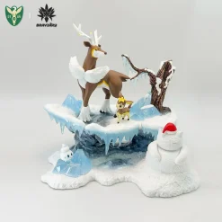 1/20 Scale World Zukan Winter Ver. Deerling & Sawsbuck - Pokemon Resin Statue - Braviary Studio