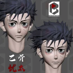 1/6 Scale Yuta Okkotsu & Rika Orimoto - Jujutsu Kaisen Resin Statue - Black And White Studio
