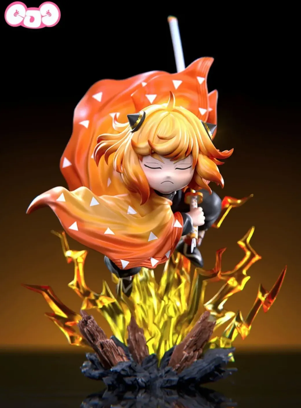 1/6 Scale Zenitsu Agatsuma Cosplay Anya Forger - Demon Slayer: Kimetsu No Yaiba SPY X FAMILY Resin Statue - GJJ Studio