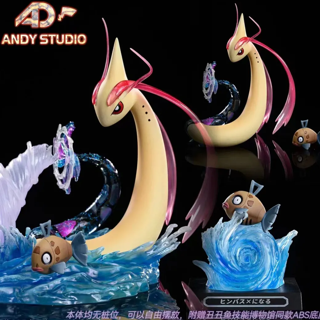 1/20 World Zukan Evolution of Milotic Set - Pokemon Statue - Andy Studio