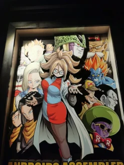 A3 & A4 Size Androids Assembled 3D Decoration Painting - Dragon Ball - Raven Studio