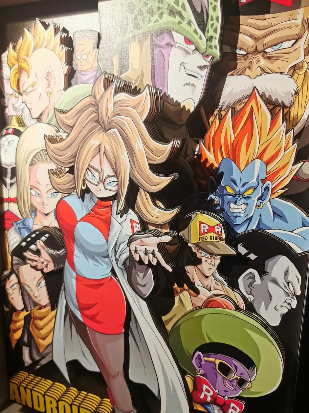 A3 & A4 Size Androids Assembled 3D Decoration Painting - Dragon Ball - Raven Studio