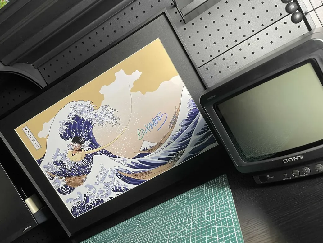 A2 & A3 Size DMP-005 The Great Wave off Kanagawa Decorative Painting - Dragon Ball Decorative Painting - Drunky Monkey Crew Studio