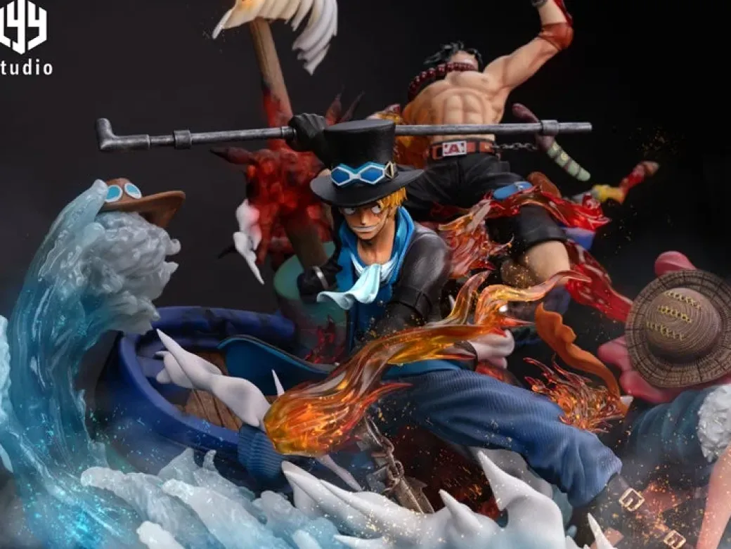Ace, Sabo & Luffy with LED - ONE PIECE Resin Statue - LYY Studios