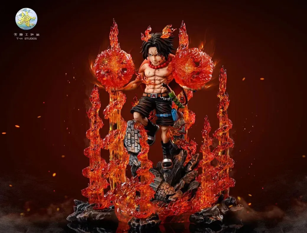 Advent of the Entei Portgas D. Ace with LED - ONE PIECE Resin Statue - T-H Studios