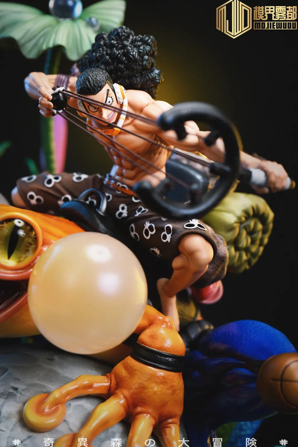 Adventure in Forest Usopp & Frog - ONE PIECE Resin Statue - MJ Studio