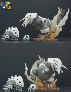 Aggron Evolution Set - Pokemon Statue - BF Studio