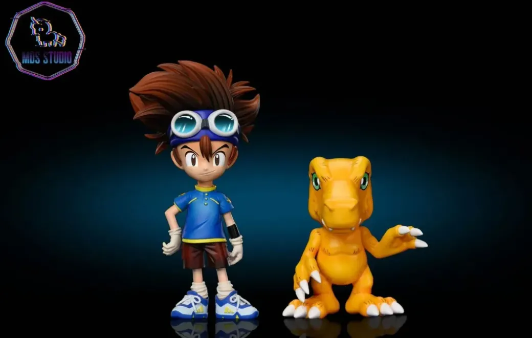 Agumon & Taichi Kamiya - Digimon Resin Statue - MDS Studio