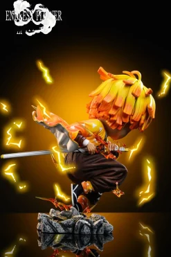 Ai Anime Series 001 Zenitsu Agatsuma - Demon Slayer: Kimetsu no Yaiba Resin Statue - Endless Flower Studio