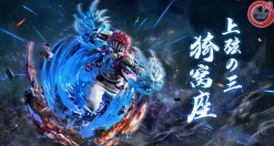 Akaza/ Hakuji with LED - Demon Slayer: Kimetsu no Yaiba Resin Statue - Fantasy Studios