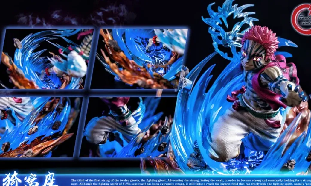Akaza/ Hakuji with LED - Demon Slayer: Kimetsu no Yaiba Resin Statue - Fantasy Studios