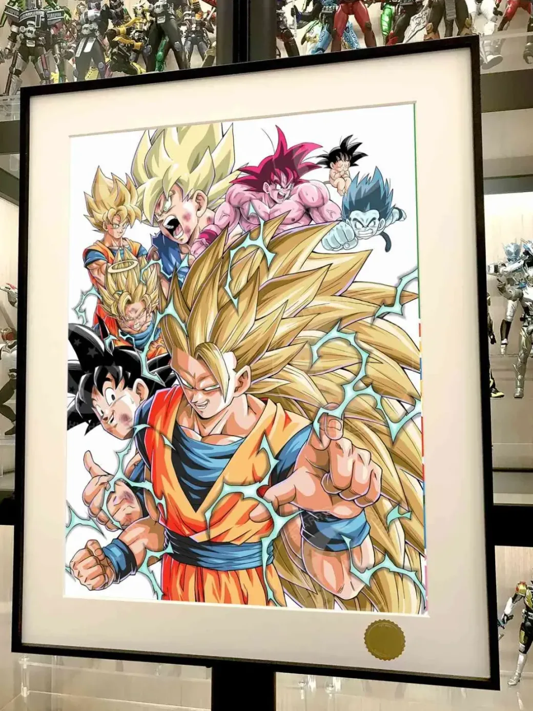All Forms of Son Goku Decorative Painting - Dragon Ball - Xingkong Studio