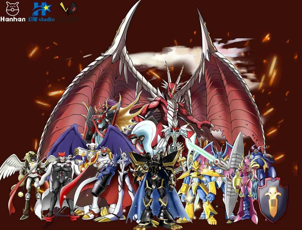 Alphamon - Digimon Resin Statue - Hanhan-Studio
