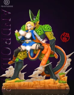 Android 18 VS Cell - Dragon Ball Resin Statue - FB Studio