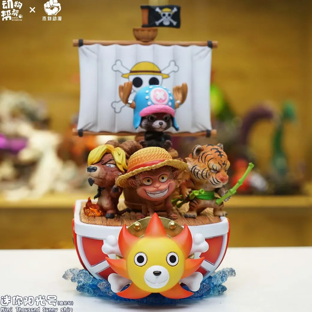Animal Cosplay Series Mini Thousand Sunny & Animal Team - ONE PIECE Resin Statue - JacksMake Studio