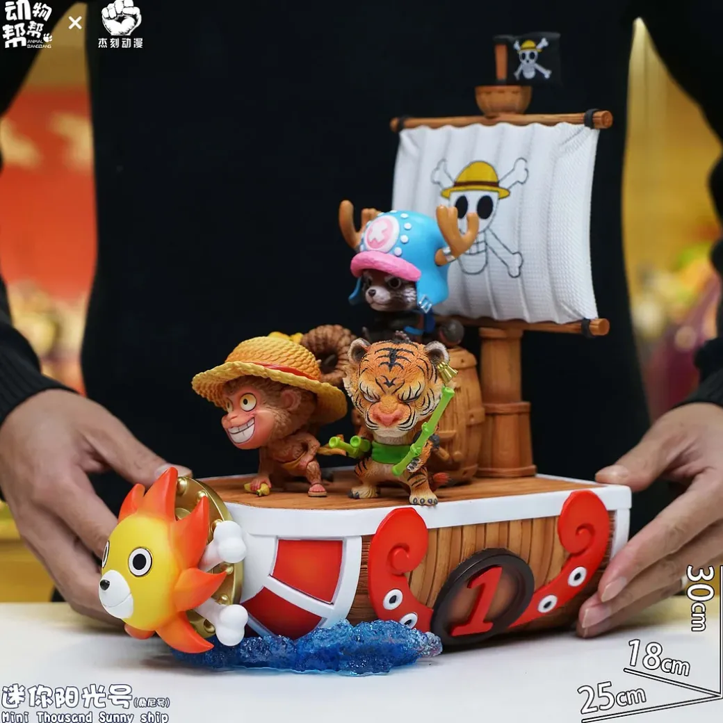 Animal Cosplay Series Mini Thousand Sunny & Animal Team - ONE PIECE Resin Statue - JacksMake Studio