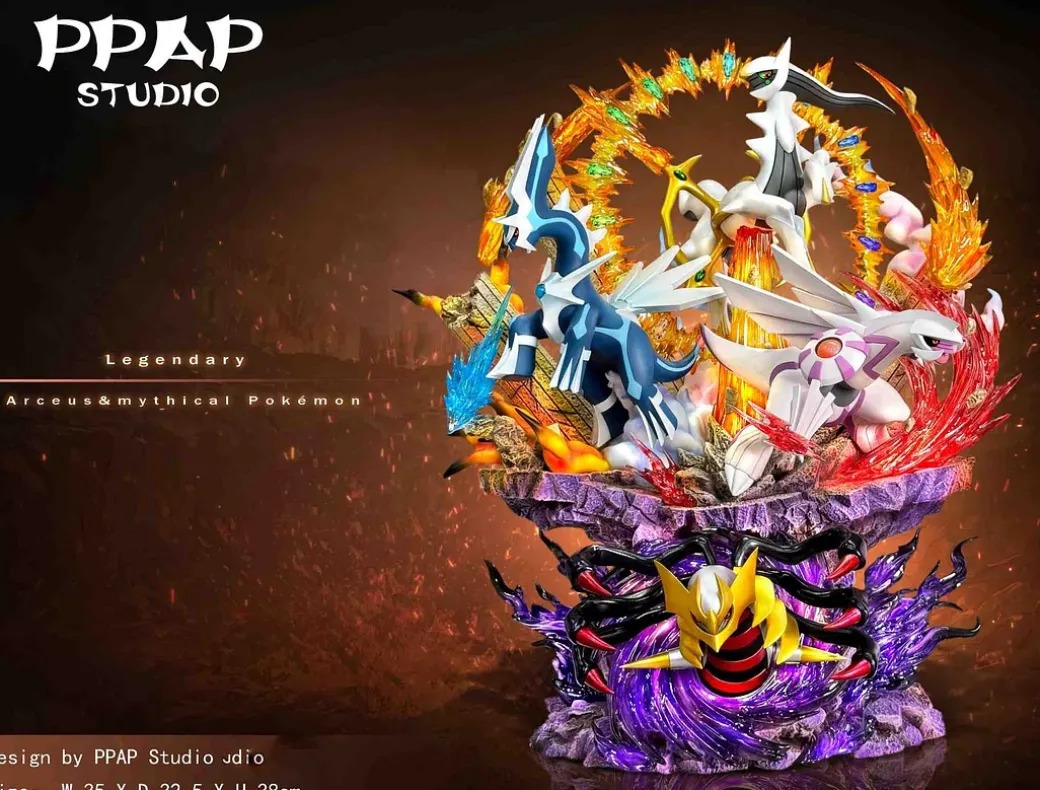 Arceus & Legendary Pokémon with LED - Pokemon Resin Statue - PPAP Studios