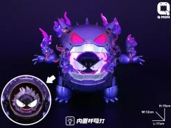 Armored Gengar with LED - Pokemon Resin Statue - Q-MON Studio