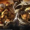 Armored Titan & Falco Grice's Jaw Titan Bust Statue With LED - Attack On Titan Resin Statue - GDC-Studio