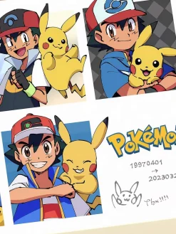 Ash Ketchum & Pikachu Decorative Painting - Pokemon - Xingkong Studio