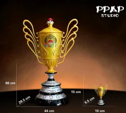 Ash Ketchum's Pokemon World Champion Trophy - Pokemon Resin Statue - PPAP Studios