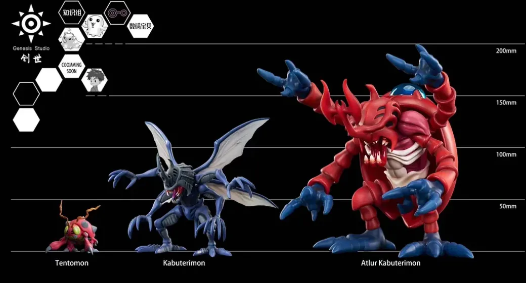 Atlur Kabuterimon Red - Digimon Resin Statue - Genesis-Studio