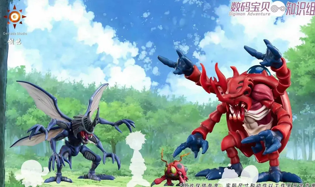 Atlur Kabuterimon Red - Digimon Resin Statue - Genesis-Studio
