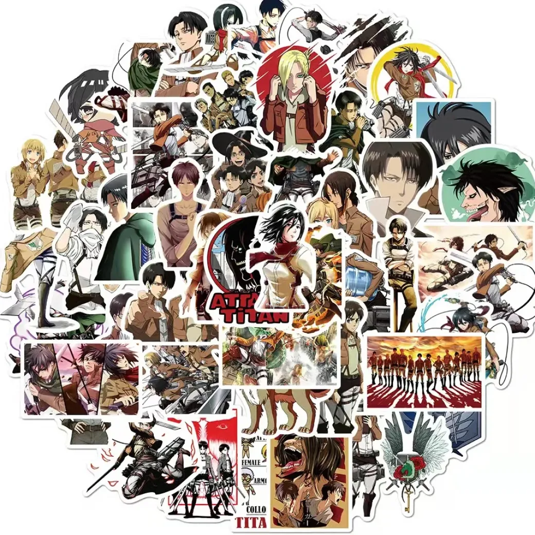 Attack On Titan 50pcs Sticker Series 01 - Free Shipping - Attack On Titan