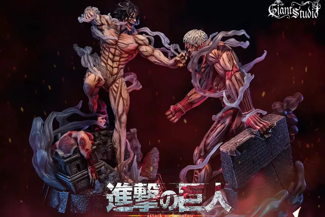 Attack Titan Eren Yeager with LED - Attack On Titan Resin Statue - Giant Studio