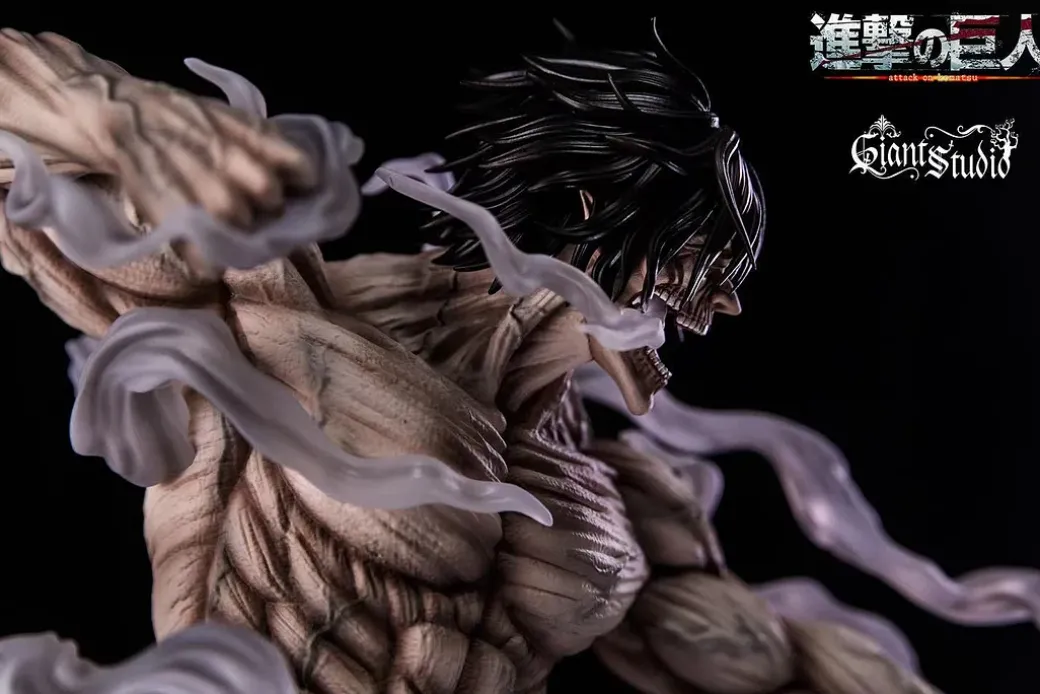 Attack Titan Eren Yeager with LED - Attack On Titan Resin Statue - Giant Studio