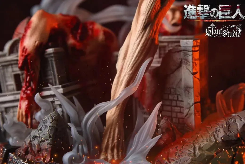 Attack Titan Eren Yeager with LED - Attack On Titan Resin Statue - Giant Studio