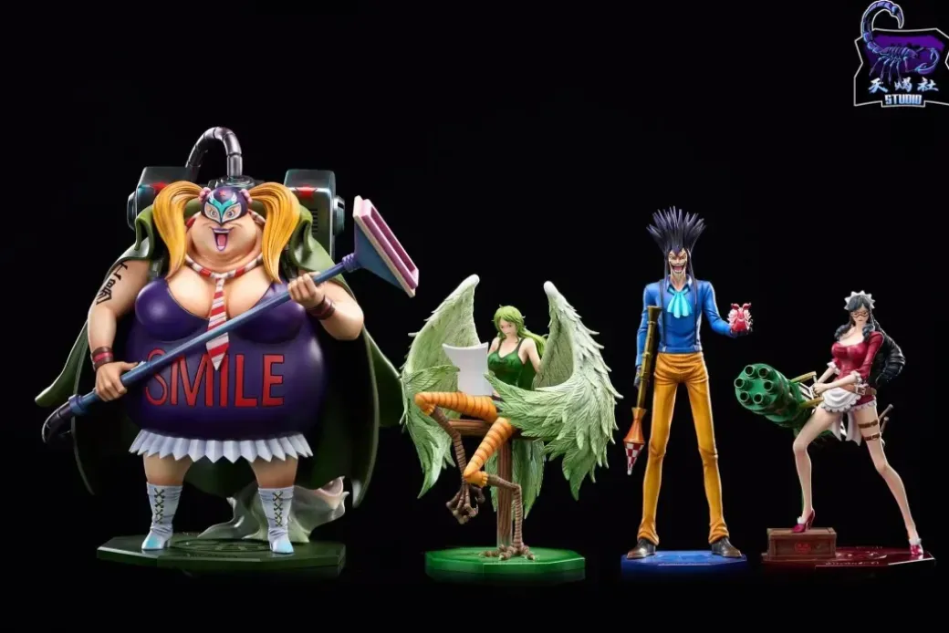 Baby 5 & Monet & Kyuin & Caesar Clown - ONE PIECE Resin Statue - XinShiJi Studio