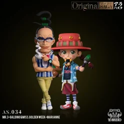 Baroque Works Mr. 3 Galdino & Miss Goldenweek Marianne - ONE PIECE Statue - YZ Studios
