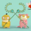 Barrier Beasts Psyduck & Slowpoke - Ne Zha Pokemon Statue - Luck Studio