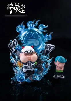 Bartholemew Kuma Cosplay Nohara Shinnosuke - Crayon Shin-chan ONE PIECE Resin Statue - MianHuaTang Studios