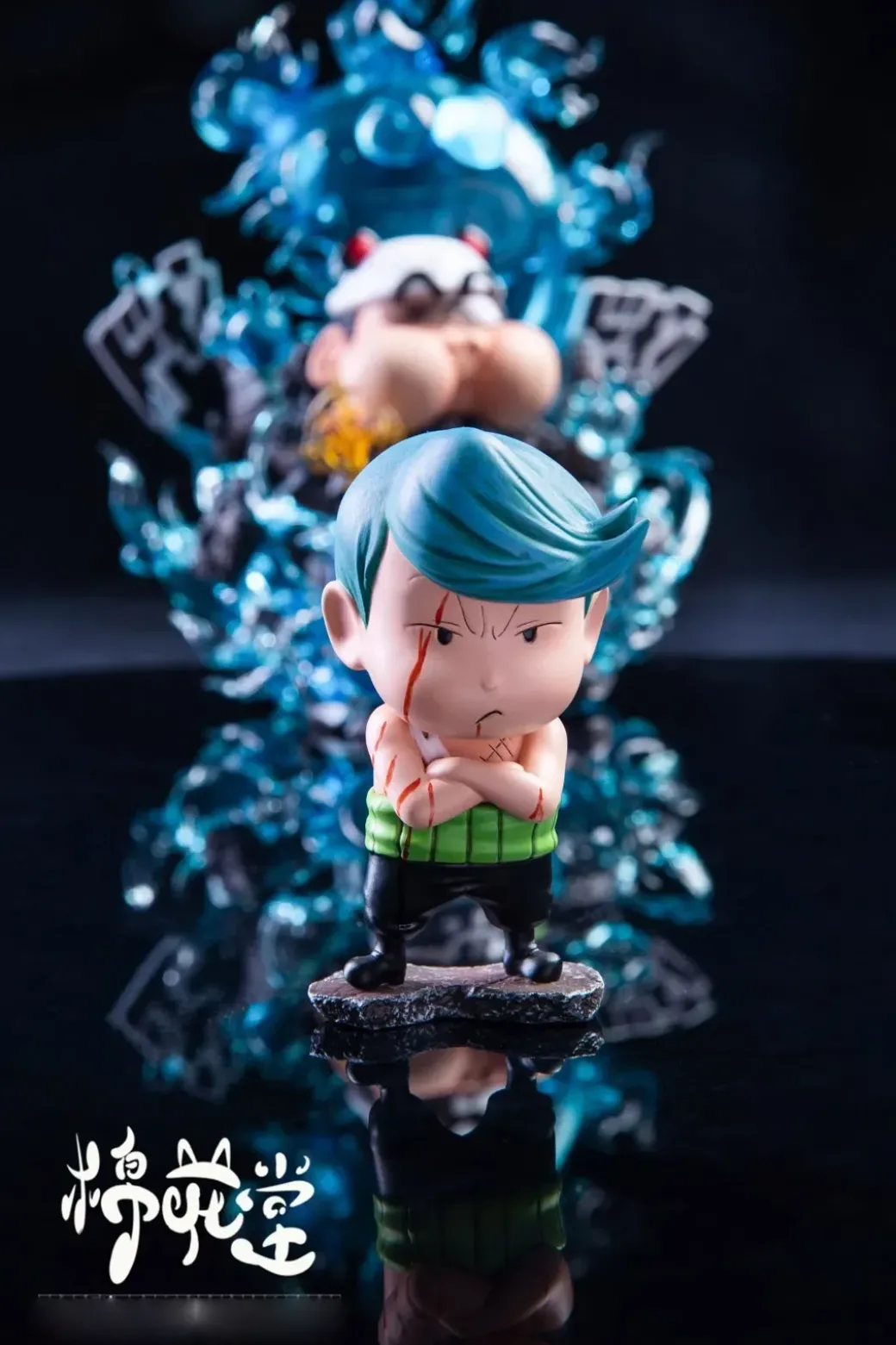 Bartholemew Kuma Cosplay Nohara Shinnosuke - Crayon Shin-chan ONE PIECE Resin Statue - MianHuaTang Studios