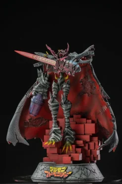 Battle Damaged Omegamon Zwart with LED - Digimon Resin Statue - MO Studio