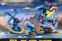 Big & 1/20 Scale World Zukan Lucario Family - Pokemon Resin Statue - Mega Studio