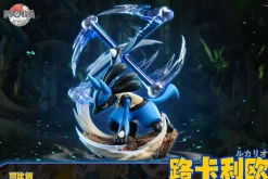 Big & 1/20 Scale World Zukan Lucario Family - Pokemon Resin Statue - Mega Studio