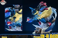 Big & 1/20 Scale World Zukan Lucario Family - Pokemon Resin Statue - Mega Studio