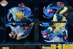 Big & 1/20 Scale World Zukan Lucario Family - Pokemon Resin Statue - Mega Studio