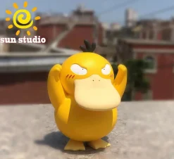 Big & Small Scale Cheering Psyduck - Pokemon Resin Statue - sun Studio