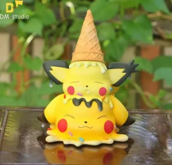 Big & Small Scale Ice Cream Pichu & Pikachu - Pokemon Resin Statue - DM Studios