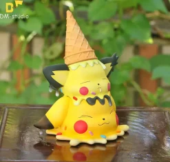 Big & Small Scale Ice Cream Pichu & Pikachu - Pokemon Resin Statue - DM Studios